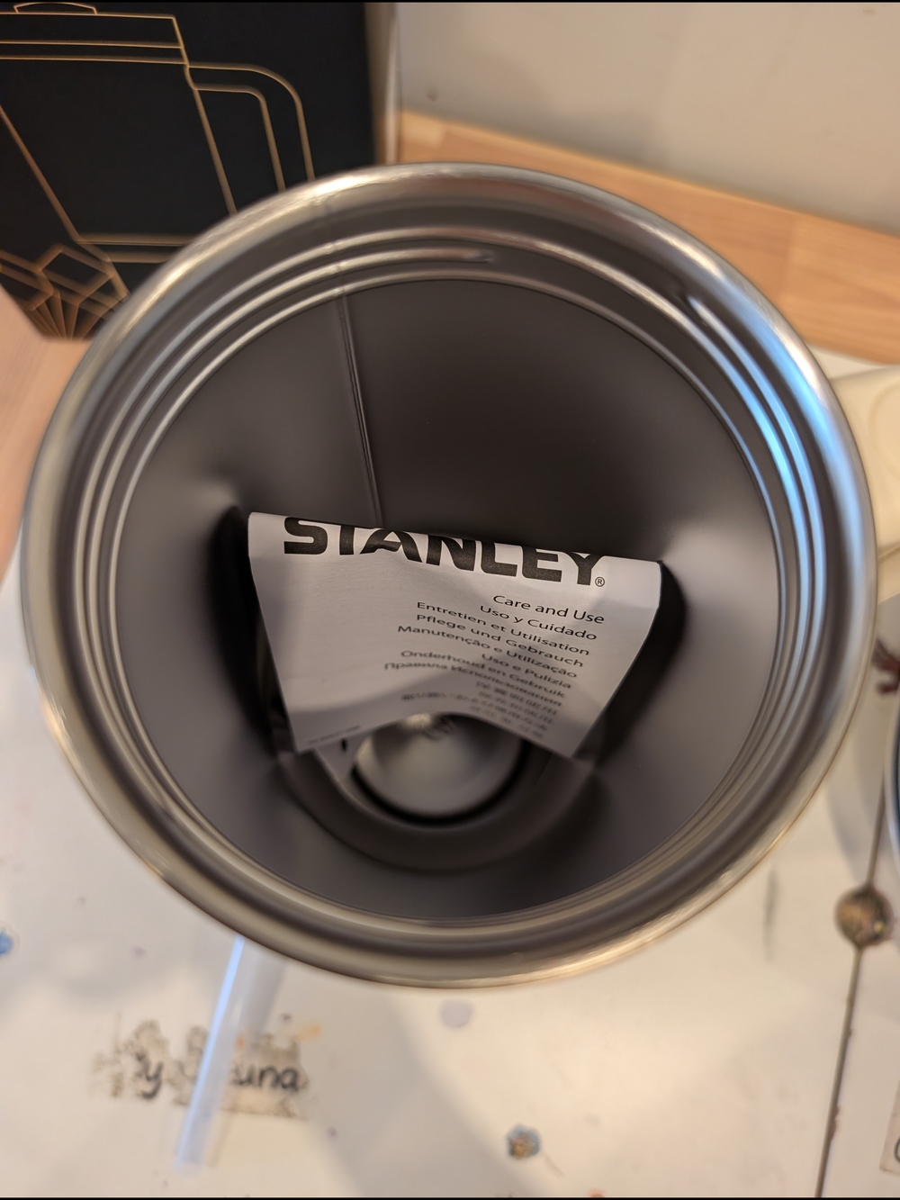 Stanley New White Flowstate Travel Tumbler Deco 40oz Limited Edition Holiday - Picture 6 of 7